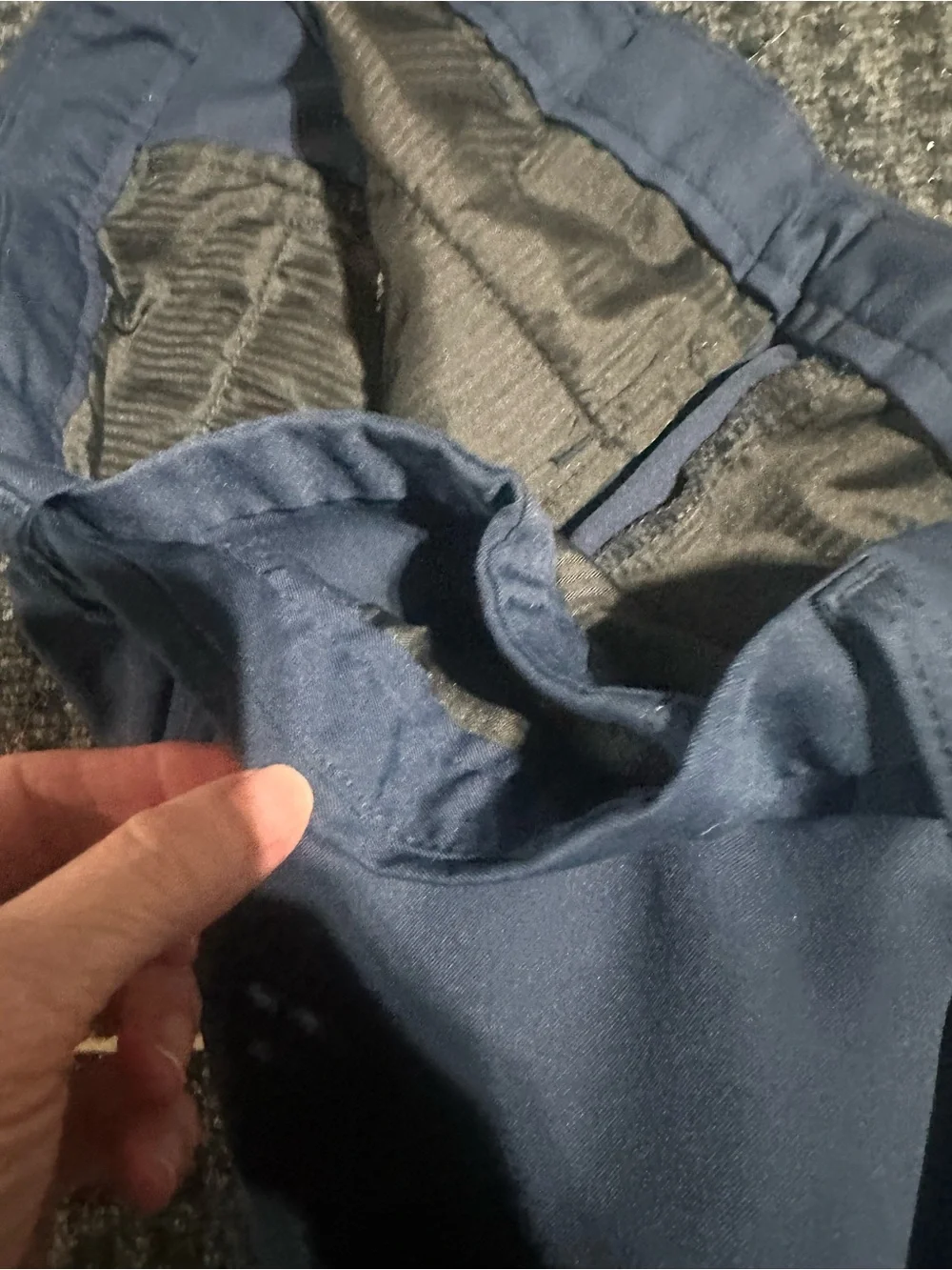 Men's Navy Flat-Front Performance Shorts